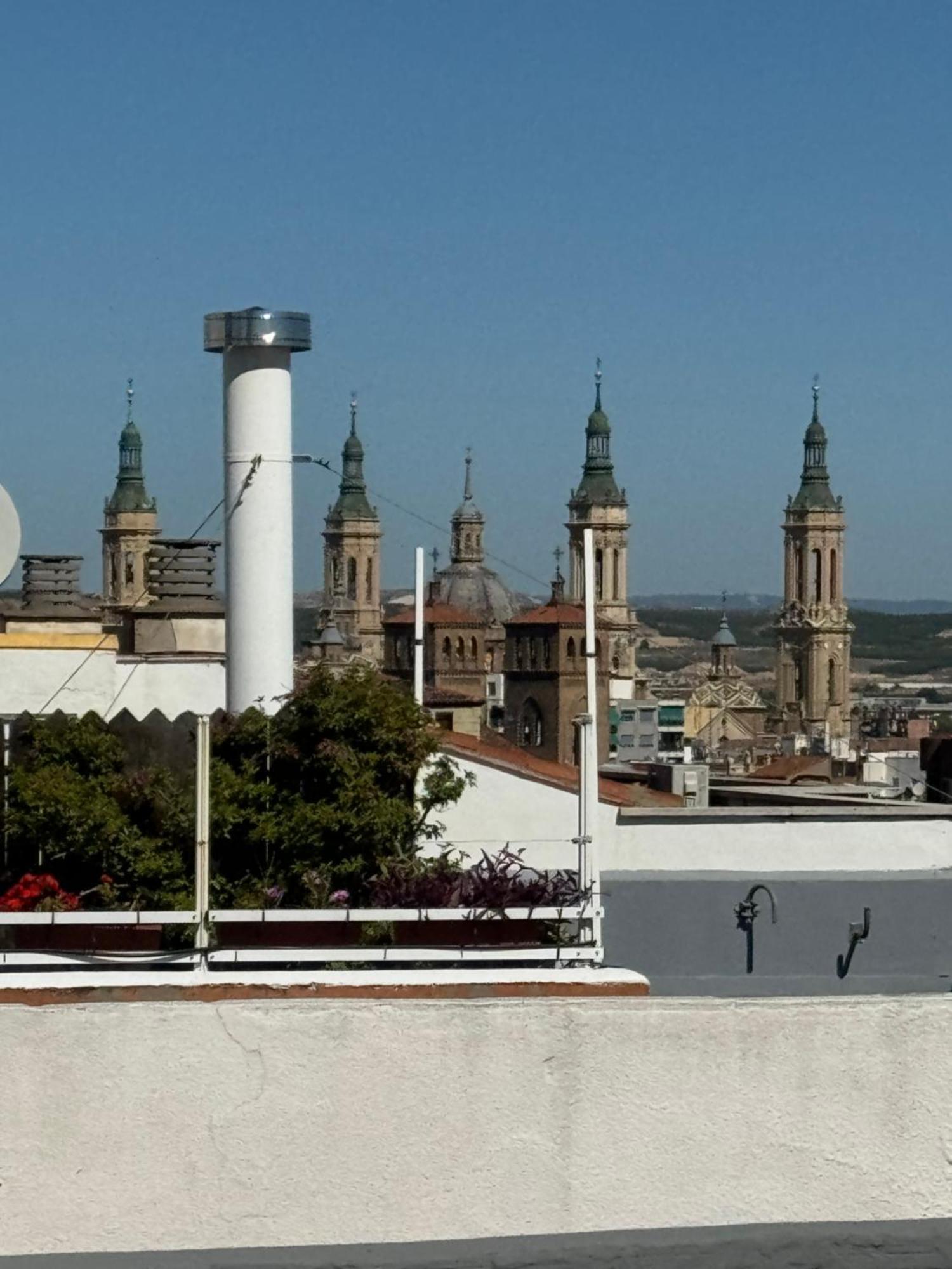Atico Centro Sol Y Vistas Appartement Zaragoza Buitenkant foto